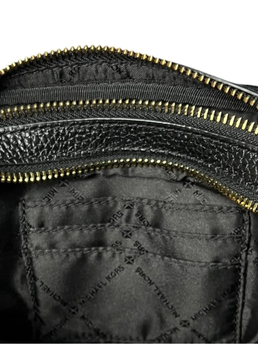 🌻NEW Michael Kors Fulton Double Zip Pebbled Leather Crossbody Bag 38H9CFTC